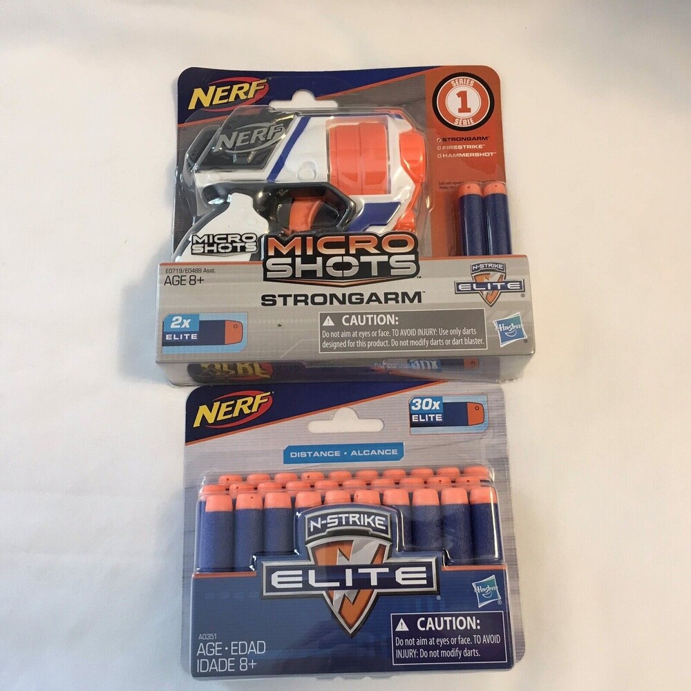 NERF Micro Shots Strongarm w 30 NERF  Darts N-strike Elite